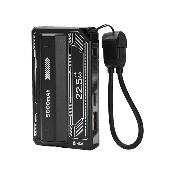21700 Battery Holder Power Bank Case PD 20W Fast Charging Built-in Cable Detachable Power Bank DIY Battery Case
