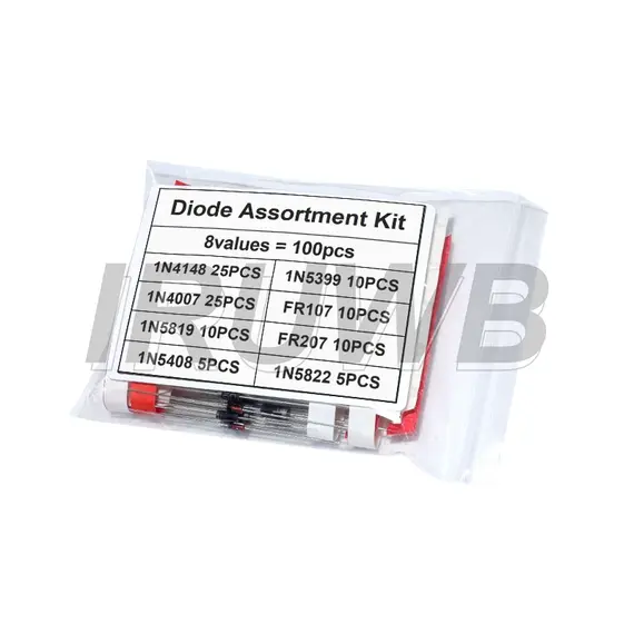 Rectifier Diode Schottky Diode Kit 1N4007 1N4148 1N5408 1N5819 1N5822 1N4001 1N4004 1N5404 FR107 FR207 Fast Switching