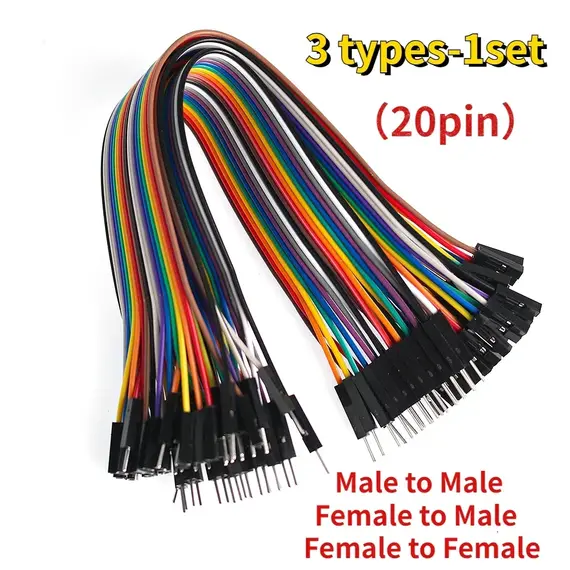 20Pin 30cm Jumper Wire Dupont Line Male To Male/Female To Male / Female To Female Dupont Cable Assorted Kit for Arduino
