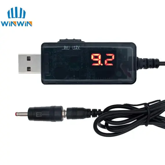 USB Boost Converter DC 5V to 9V 12V USB Step-up Converter Cable + 3.5x1.35mm Connecter For Power Supply/Charger/Power Converter