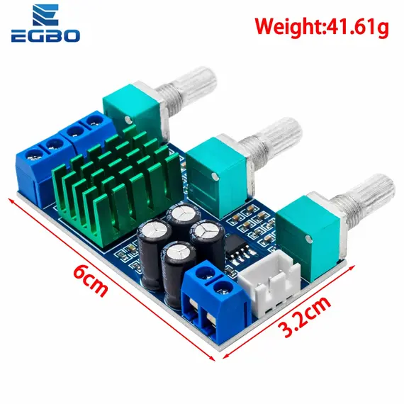 1~2PCS XH-M567 TPA3116D2 Dual-channel Stereo High Power Digital Audio Power Amplifier Board Audio Power Amplifier Board 50W*2
