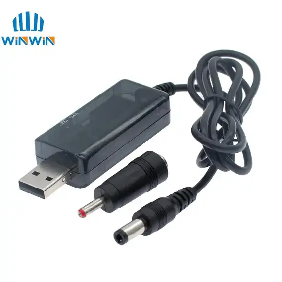 USB Boost Converter DC 5V to 9V 12V USB Step-up Converter Cable + 3.5x1.35mm Connecter For Power Supply/Charger/Power Converter