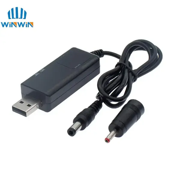 USB Boost Converter DC 5V to 9V 12V USB Step-up Converter Cable + 3.5x1.35mm Connecter For Power Supply/Charger/Power Converter
