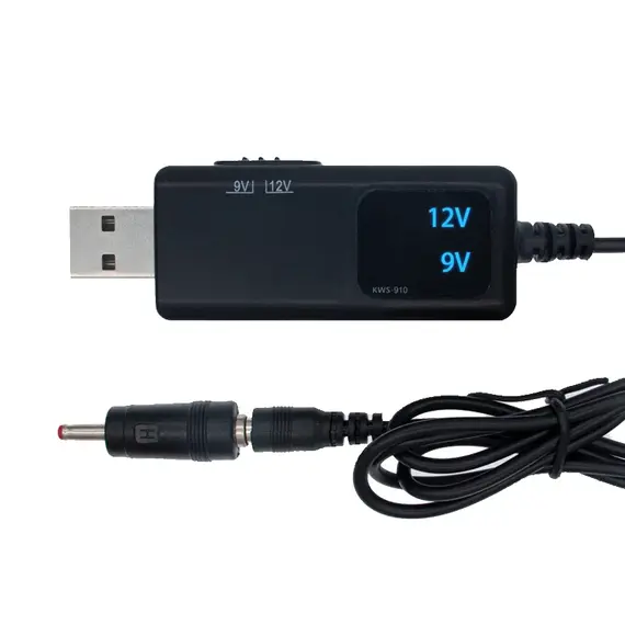 USB Boost Converter DC 5V to 9V 12V USB Step-up Converter Cable + 3.5x1.35mm Connecter For Power Supply/Charger/Power Converter