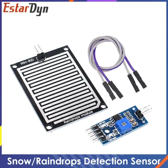 Snow Raindrops Detection Sensor Module Rain Weather Module Humidity For Relay Control Module Rain Water Sensor Module
