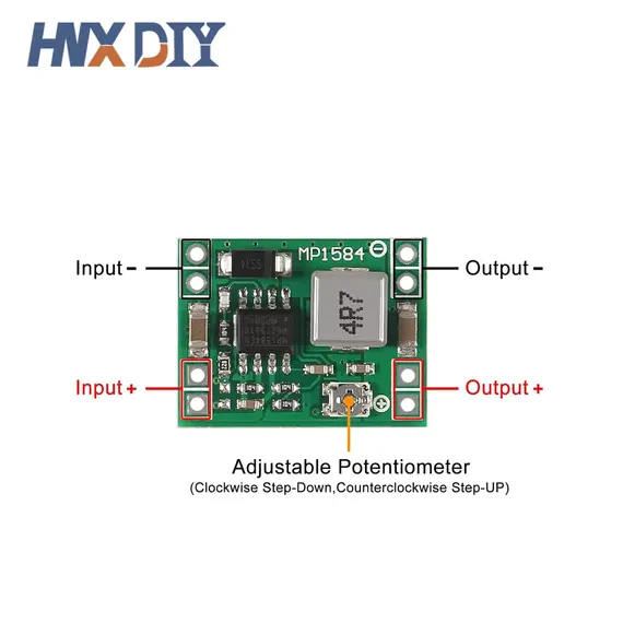 5/10pcs MP1584EN Adjustable 3A DC-DC Converter Step Down Voltage Regulator Module Replace LM2596s MP1584 DC DC Buck Board