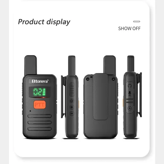 Btonera T1 Mini Walkie Talkie pmr 446 Profesional Walkie Talkies Largo Alcance mini Radio Wolkie Tokie Walkies de Largo Alcance