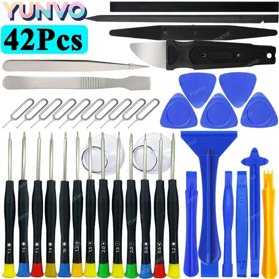 Professional Mobile Phone Repair Tool Kit, Precision Screwdriver Set for iPhone Android, Multi-Function Disassembly Opening Tool