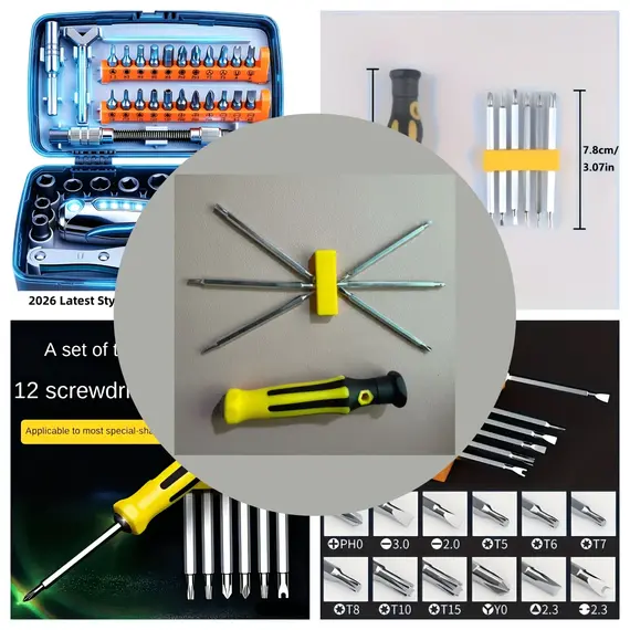 2026 7-in-1 Precision Premium Screwdriver Set – Durable Tools for Repair, Ideal Holiday Desk Gift