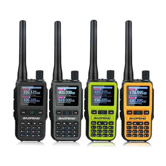 2PCS/Pack Baofeng UV-5R Mini Dual Band Dual PTT Walkie Talkie 5RMINI Air Band Rx 5W Compact  VOX FM Amateur Radio Type-C Charge