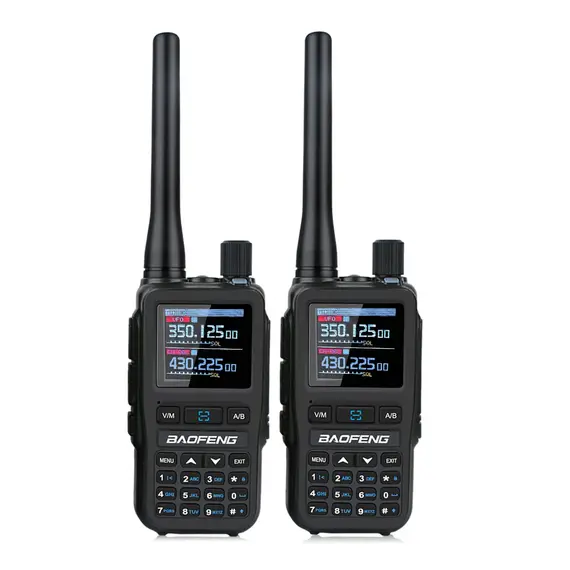 2PCS/Pack Baofeng UV-5R Mini Dual Band Dual PTT Walkie Talkie 5RMINI Air Band Rx 5W Compact  VOX FM Amateur Radio Type-C Charge