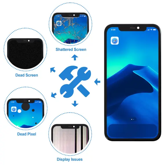 100% Tested Lcd For iPhone 11 Display 3D Touch Screen Replacement with Metal Frame Full FHD Durable Easy to Install Factory Lcd