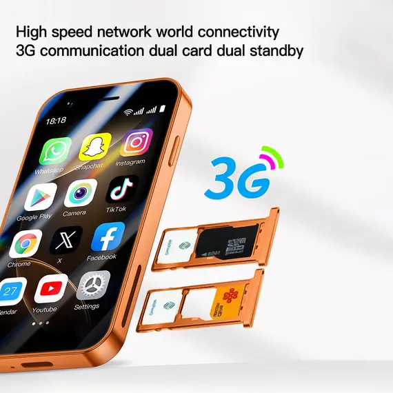 SOYES A17 Mini Android8.1 Smart Phone 3.0 Inches 2GB RAM 16GB ROM Dual SIM Standby Play Store 3G Little Phone