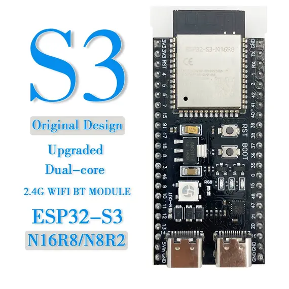 ESP32-S3 Wifi BT Module Development Board 44Pin Type-C for Arduino IDE ESP32-S3-WROOM1 N16R8 N8R2 ESP32 S3 16MB Flash 8M PSRAM
