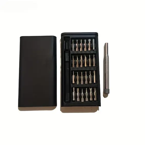 25 in 1 mini screwdriver set, flat head and cross shaped small screwdrivers, suitable for electronic products