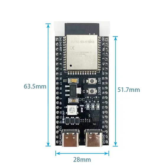 ESP32-S3 Wifi BT Module Development Board 44Pin Type-C for Arduino IDE ESP32-S3-WROOM1 N16R8 N8R2 ESP32 S3 16MB Flash 8M PSRAM