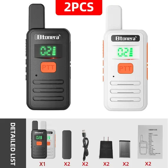 Btonera T1 Mini Walkie Talkie pmr 446 Profesional Walkie Talkies Largo Alcance mini Radio Wolkie Tokie Walkies de Largo Alcance