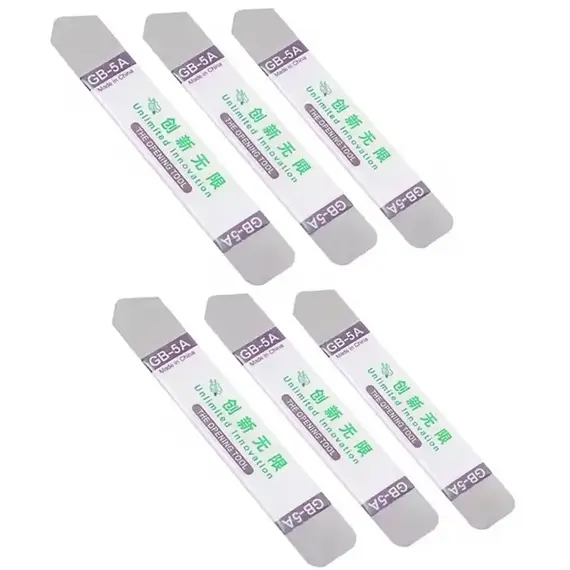 1-6Pcs Metal Flat Soft Blade Crowbar Pry Opener Repair Kit for Mobile Phone Broken Screen Glue Removal Battery Opening Tools