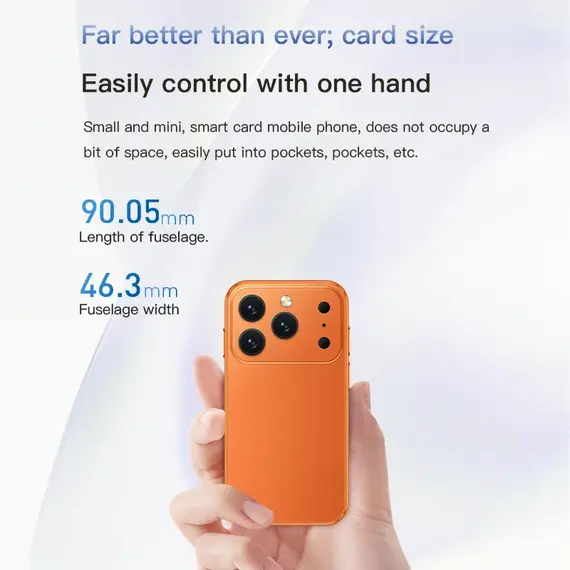SOYES XS18Pro Mini Smartphone 3.0" Display 2GB RAM 16GB ROM Dual SIM Standby Dual Camera Android 9.0 Apps WiFi i17 Mini Phone
