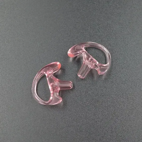 2Pcs Ear Molds Soft 2-Way Radio Earmold Replacing Earpiece Insert for Acoustic Coil Tube audio kits Headphone Accessories