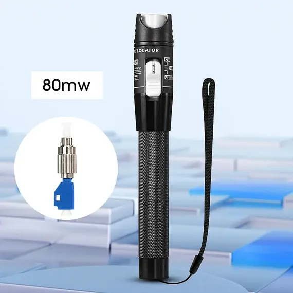 Visual fault locator 1/10/20/30/50/60/80MW Fiber Optic Cable Tester Tool FTTH Optical Fiber Tester SC/FC/ST 2.5mm Interface VFL