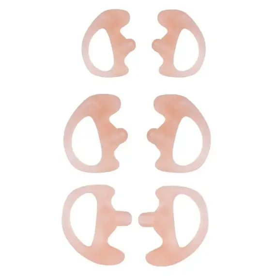 2Pcs Ear Molds Soft 2-Way Radio Earmold Replacing Earpiece Insert for Acoustic Coil Tube audio kits Headphone Accessories
