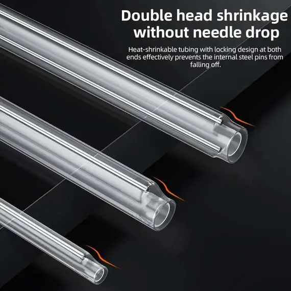 Heat Shrinkable Tube 40mm 45mm 60mm 1pin 2pin Smoove Fiber Optic Splice Protector Tubo Cable Heat Shrink Tube Protector Sleeves