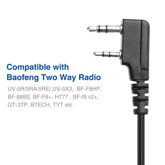 BaoFeng BF-780 2 Pin PTT  Waterproof Speaker Microphone For UV-5R UV-21 UV17 Two Way Radio QuanSheng UV-K5 UV-K6 UV-5RH 21 17 PR
