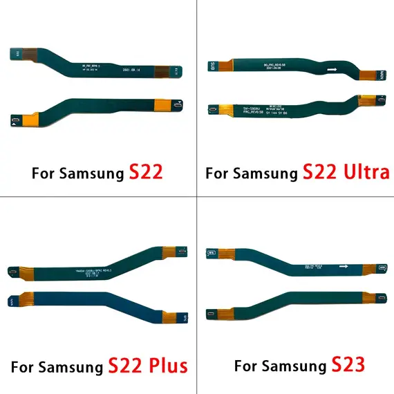 New For Samsung S20 S21 S22 S23 S24 Plus Ultra Fe 4G 5G Signal Antenna Main Board Connector LCD Motherboard Flex Cable