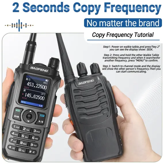 Baofeng UV 21 Pro Wireless Copy Frequency Walkie Talkie Long Range Multi Band Waterproof Type-C Ham Radio UV-21 GPS UV5R mini