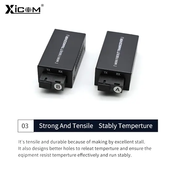 1 Pair Gigabit 100/1000M A/B SC Ethernet Fiber Switch Media Converter Rj45 Optic Transceiver 20KM fibra Switch with Power Supply