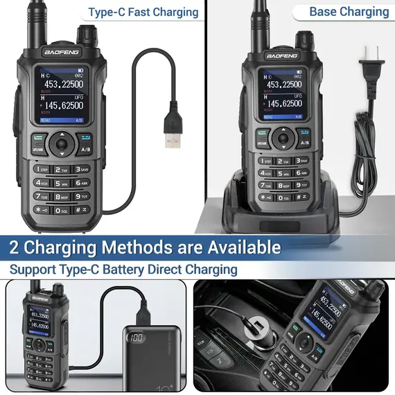 Baofeng UV 21 Pro Wireless Copy Frequency Walkie Talkie Long Range Multi Band Waterproof Type-C Ham Radio UV-21 GPS UV5R mini