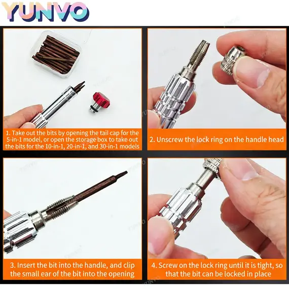 30 in 1 Magnetic Precision Screwdriver Set, S2 Steel Bits, Phone Watch Glasses Repair Tool Kit for iPhone Android
