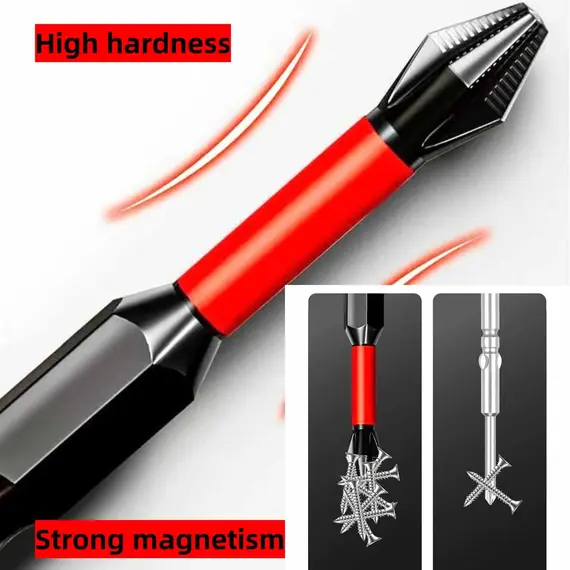 Anti Slip Bits Magnetic Screwdriver Bit Set S2 Alloy Steel Impact Resistance Bits-3/6/12Pcs Suitable for Electric Drills
