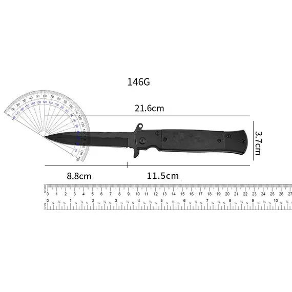 Portable Folding Utility Knife, High Hardness Stainless Steel for Fruit Cutting, Camping Prep & Everyday Tasks