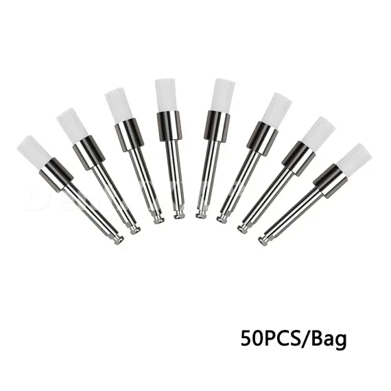 50/100PCS Soft and Dense Nylon Polishing Heads Brushes 2.35mm Colorful Cleaning & Polishing Tools