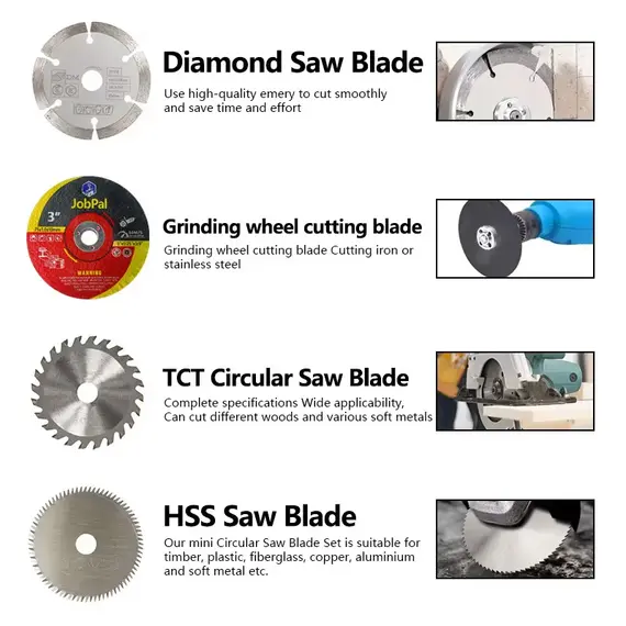 Mini Small Cutting Disc, Multi-Functional Small Ultra-Thin Woodworking Grinding and Cutting Metal, Stone and Tile 3-Inch Accesso
