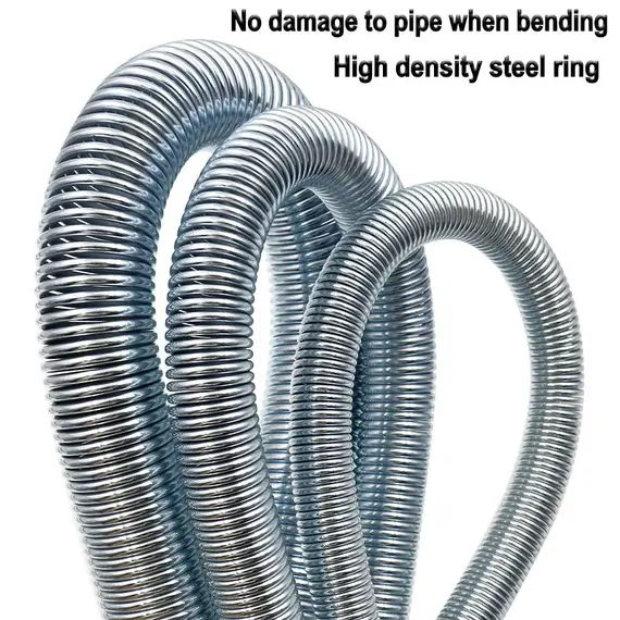 5pcs Premium Outside Style Spring Copper Tube Benders Manual Internal Folding Bending Line Pipe for O.D. 1/4" To 5/8" Pipes