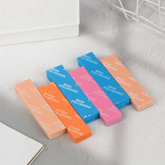 9Pcs For Assembling Model Build Tools Hobby DIY MS-E400~1200 Semi-rigid Sanding Sticks Plastic Model Polishing Rod