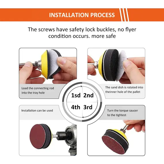 120/240Pcs 2Inch 50mm Sanding Discs Pads 60-3000 Grit Abrasive Polishing Pad Kit For Drill Grinder Rotary Tools Sandpapers