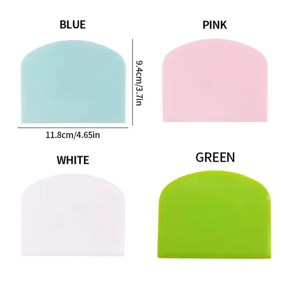1 plastic cake cream spatula, dough knife, smooth edged butter scraper, baking tool - essential for home use