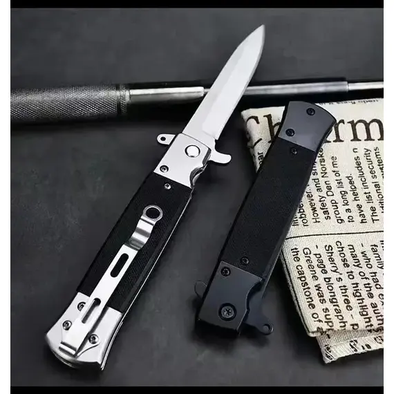 Portable Folding Utility Knife, High Hardness Stainless Steel for Fruit Cutting, Camping Prep & Everyday Tasks