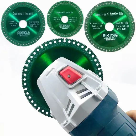 115/125mm Brazed Diamond Saw Blade Cutting Disc 22.23mm Steel Metal Stone Cast Iron Steel Reinforcement Aluminum