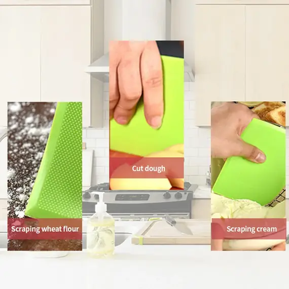1 plastic cake cream spatula, dough knife, smooth edged butter scraper, baking tool - essential for home use