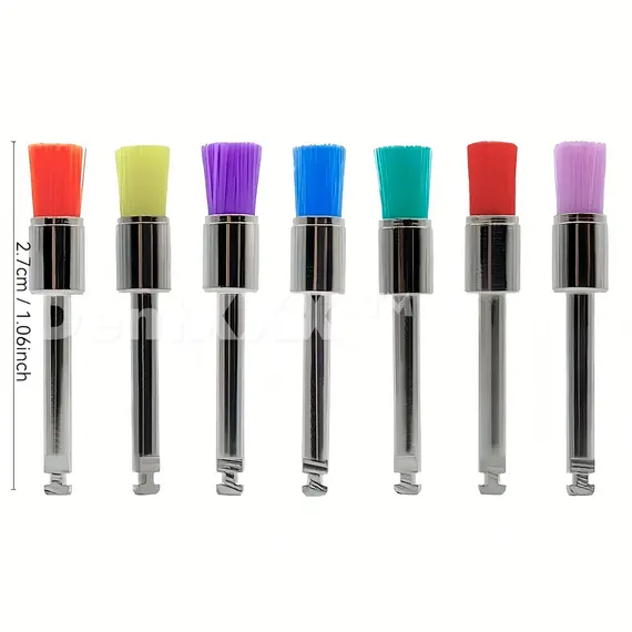 50/100PCS Soft and Dense Nylon Polishing Heads Brushes 2.35mm Colorful Cleaning & Polishing Tools