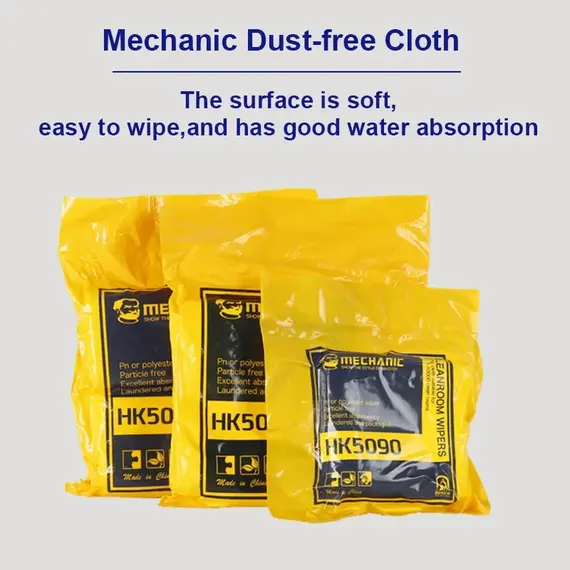 MECHANIC HK5090 Anti-static Dust-free Wiper for Mobile Phone Tablet LCD Lens Glass Back Cover Repair Wiping Dust Removal Tool