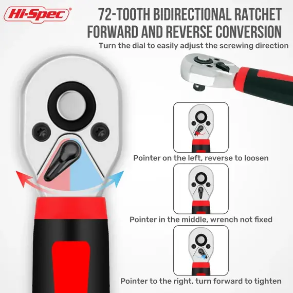 Hi-Spec 1/4 Ratchet Double Head Fast Ratchet Wrench Double-Ended Mini Socket Wrench Set Bicycle Workshop Tool Hand Tools