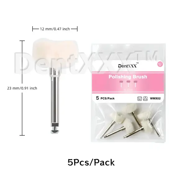 5Pcs/Pack Polishing Brush Felt Wheel Wool Cotton Polishing Brushes Polishers for Rotary Tools 2.35mm Polishing Wheel