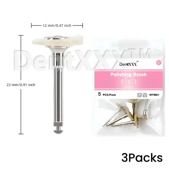 5Pcs/Pack Polishing Brush Felt Wheel Wool Cotton Polishing Brushes Polishers for Rotary Tools 2.35mm Polishing Wheel