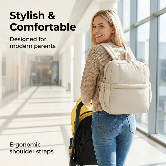 Soboba Large Capacity Diaper Backpack Multi-functional Nappy Changing Bag for Newborns Travel-Friendly Parenting Essentials
